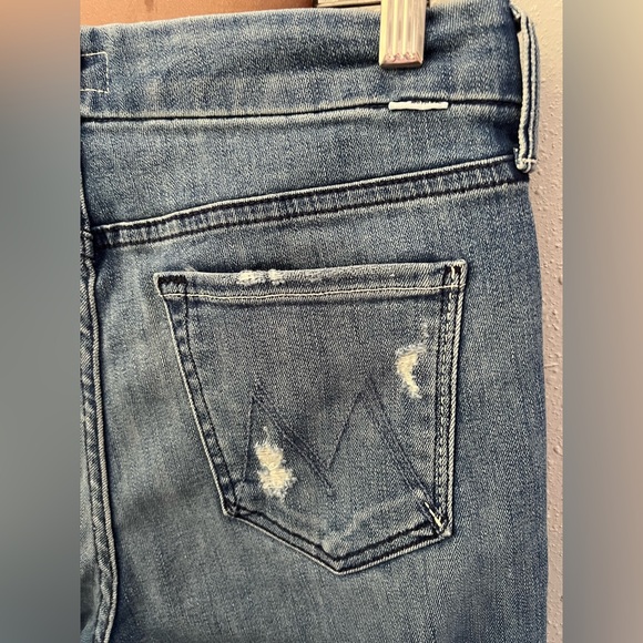 Mother The Looker Crop In Graffiti Girl Size 29 New - Picture 5 of 12